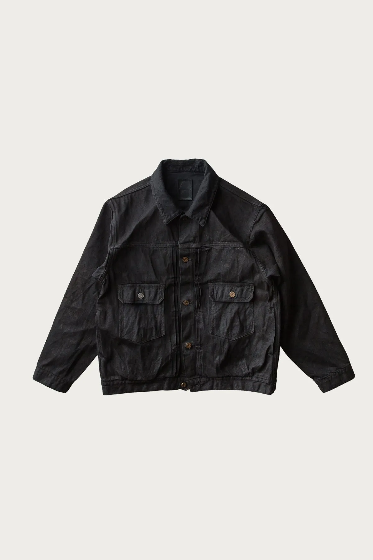 C.T.L. Neo Type 2nd Denim Jacket - Black Vein sold by Canoe Club
