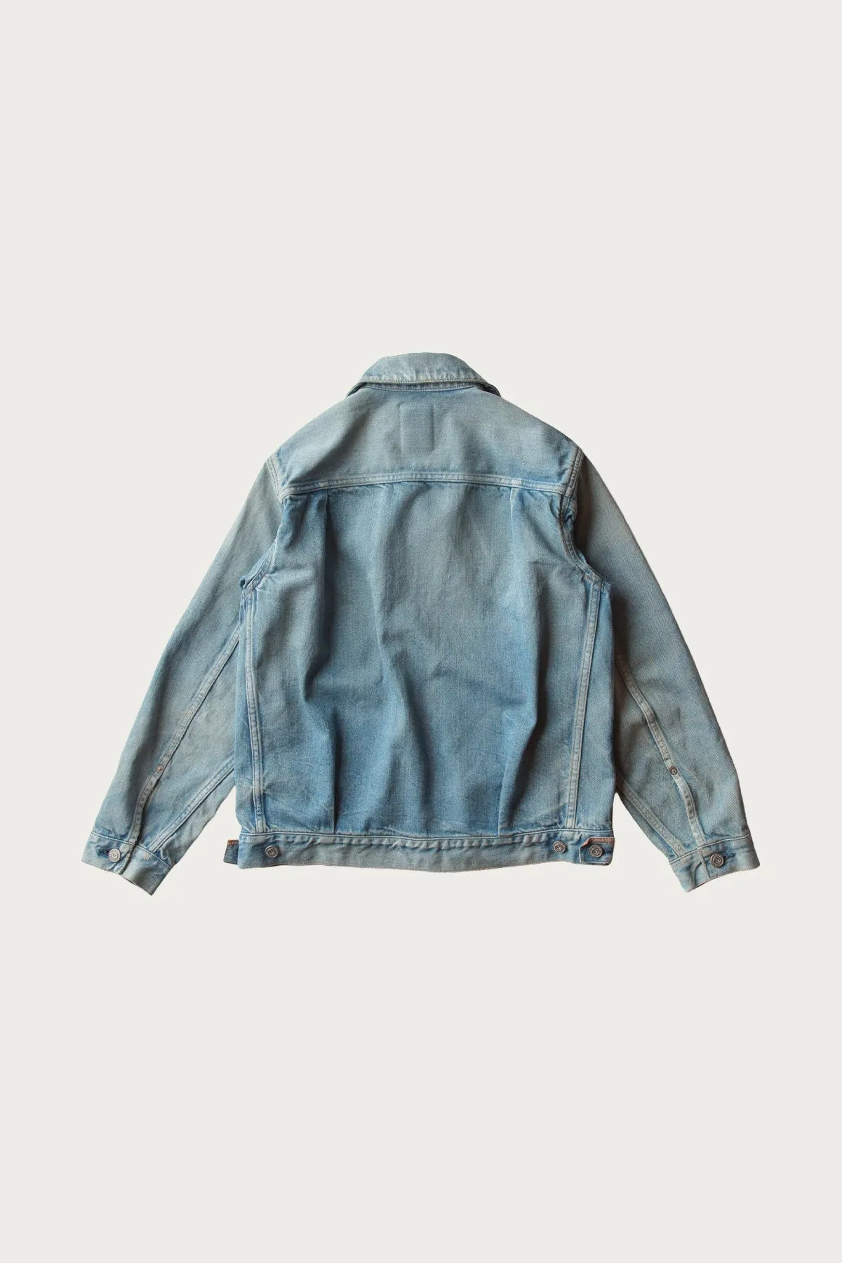 C.T.L. Neo Type 2nd Denim Jacket - Bengara (Indian Red) - Light Indigo sold by Canoe Club product image thumbnail 2