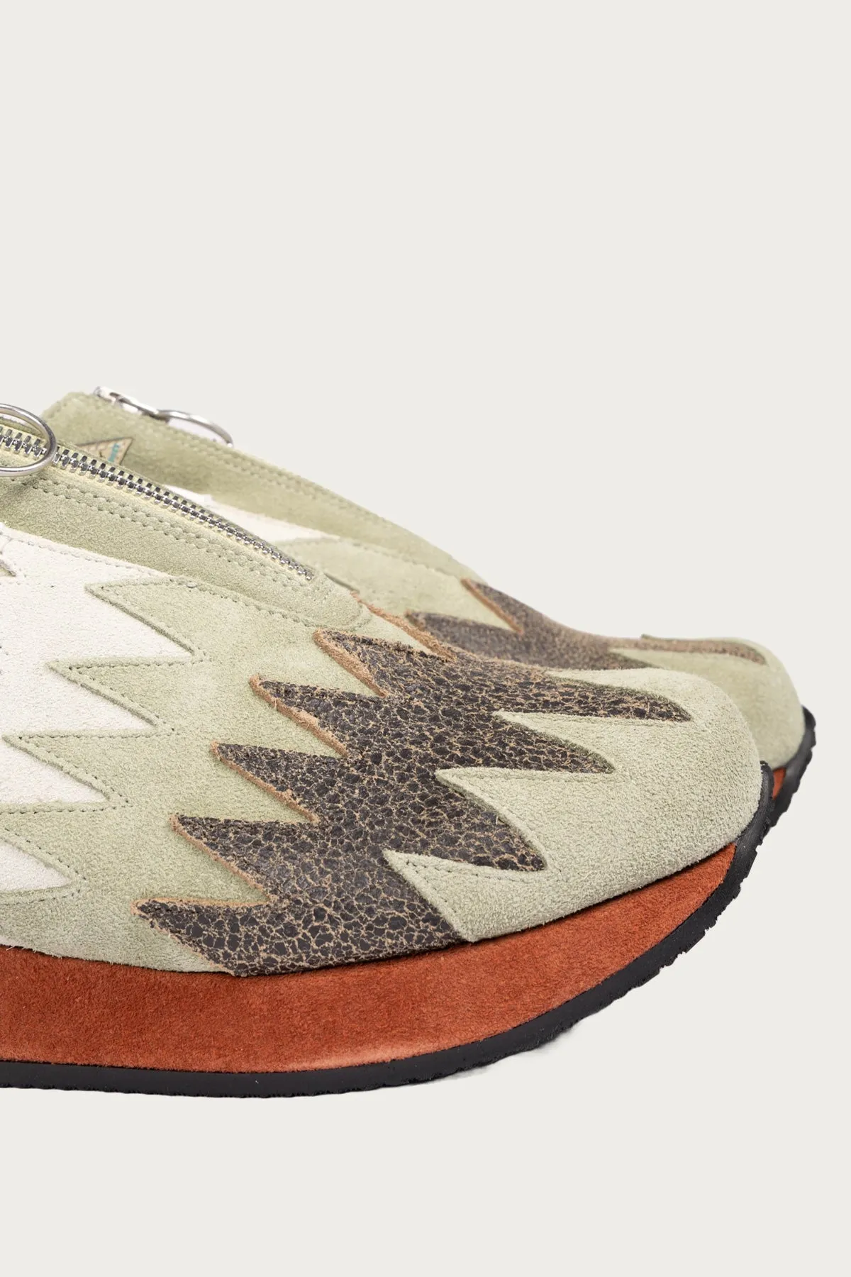 Leather NAVAJO Spallow Sneaker - Mint sold by Canoe Club product image thumbnail 5