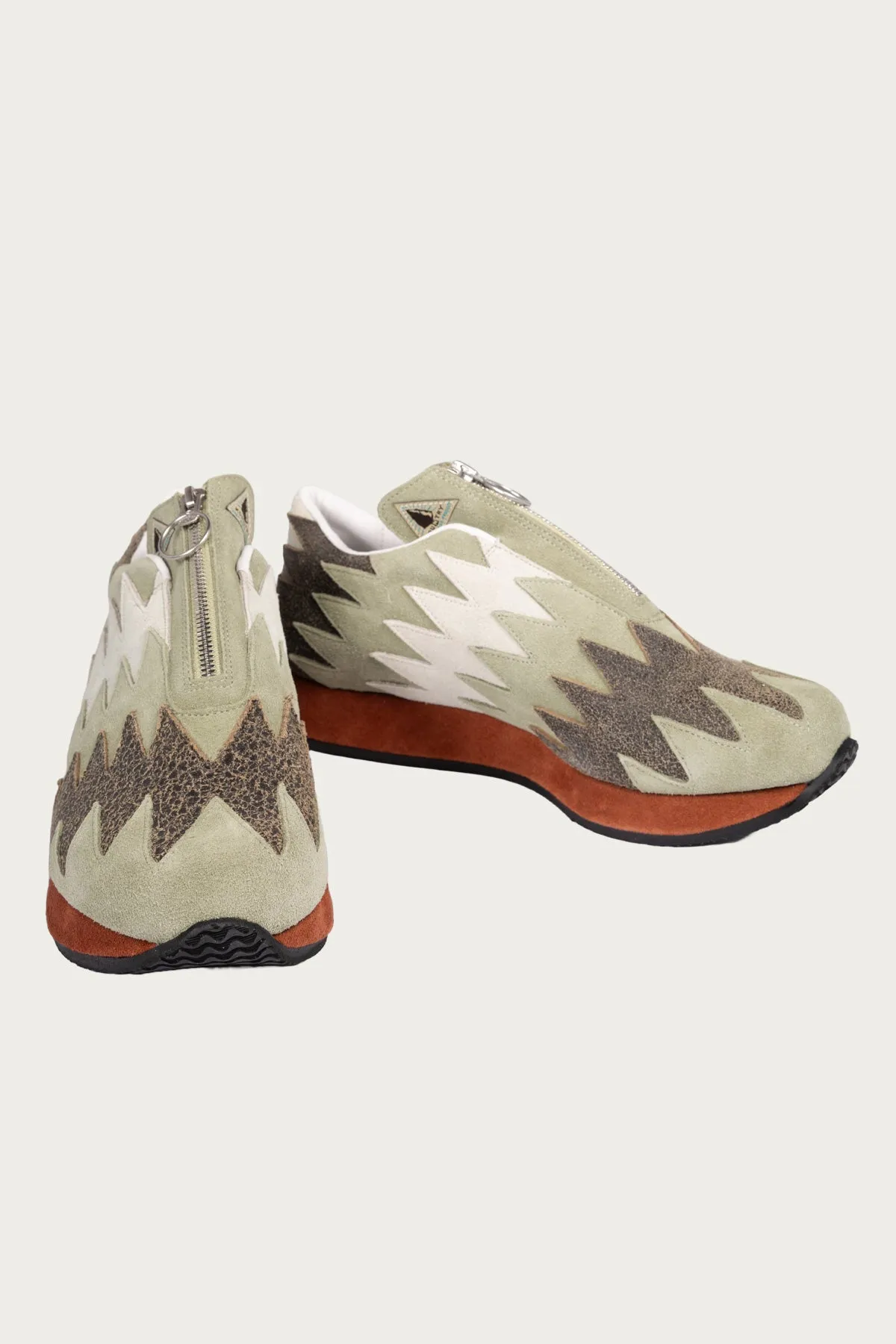 Leather NAVAJO Spallow Sneaker - Mint sold by Canoe Club product image thumbnail 2