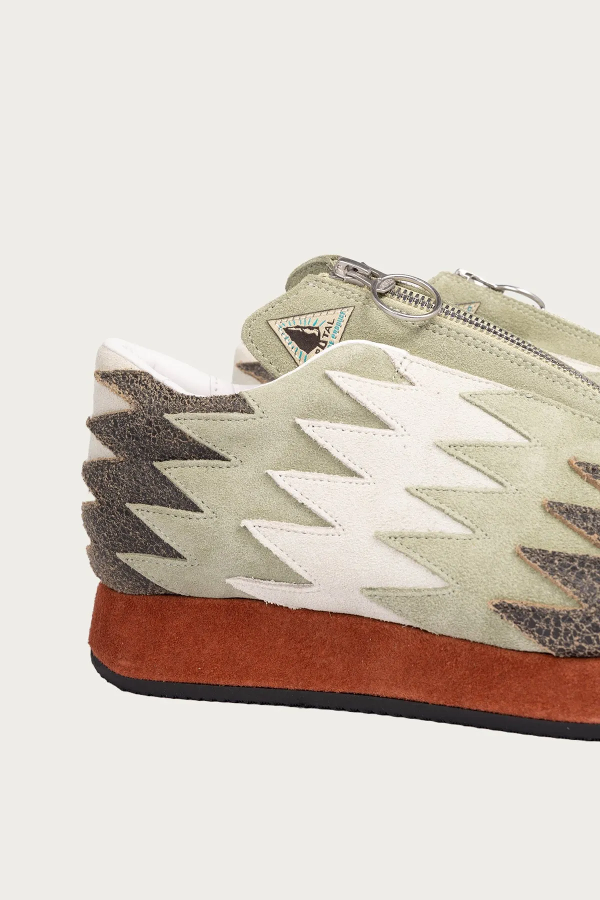 Leather NAVAJO Spallow Sneaker - Mint sold by Canoe Club product image thumbnail 4