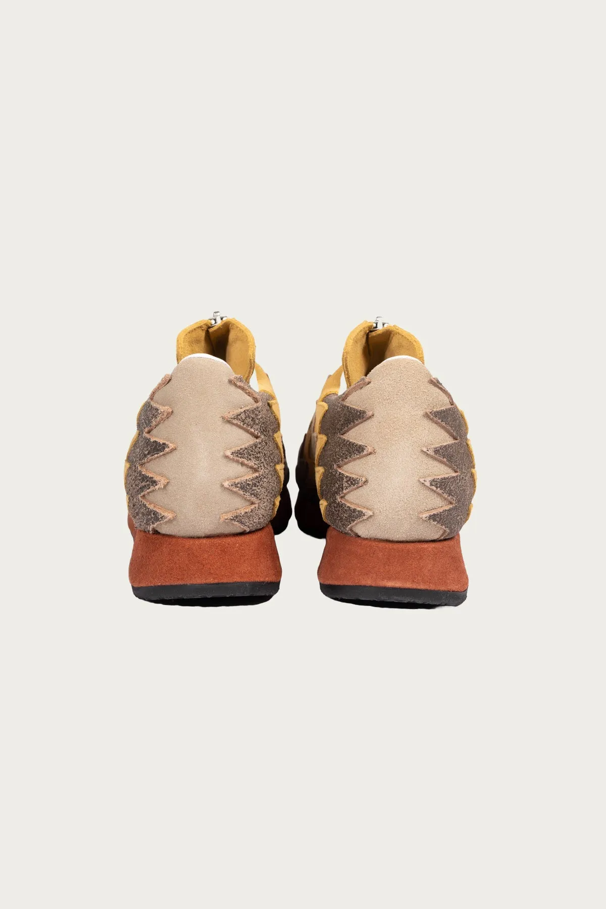Leather NAVAJO Spallow Sneaker - Mustard sold by Canoe Club product image thumbnail 3