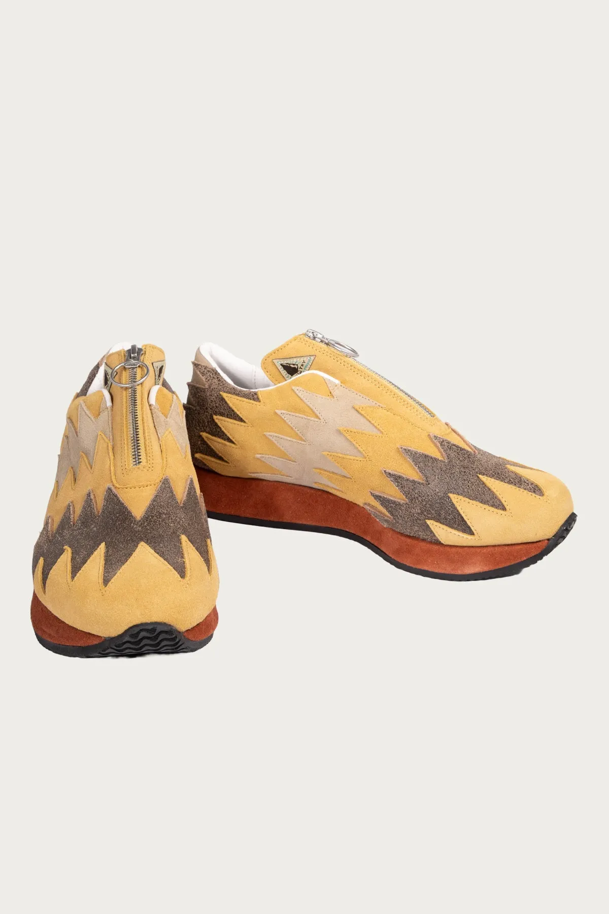 Leather NAVAJO Spallow Sneaker - Mustard sold by Canoe Club product image thumbnail 2