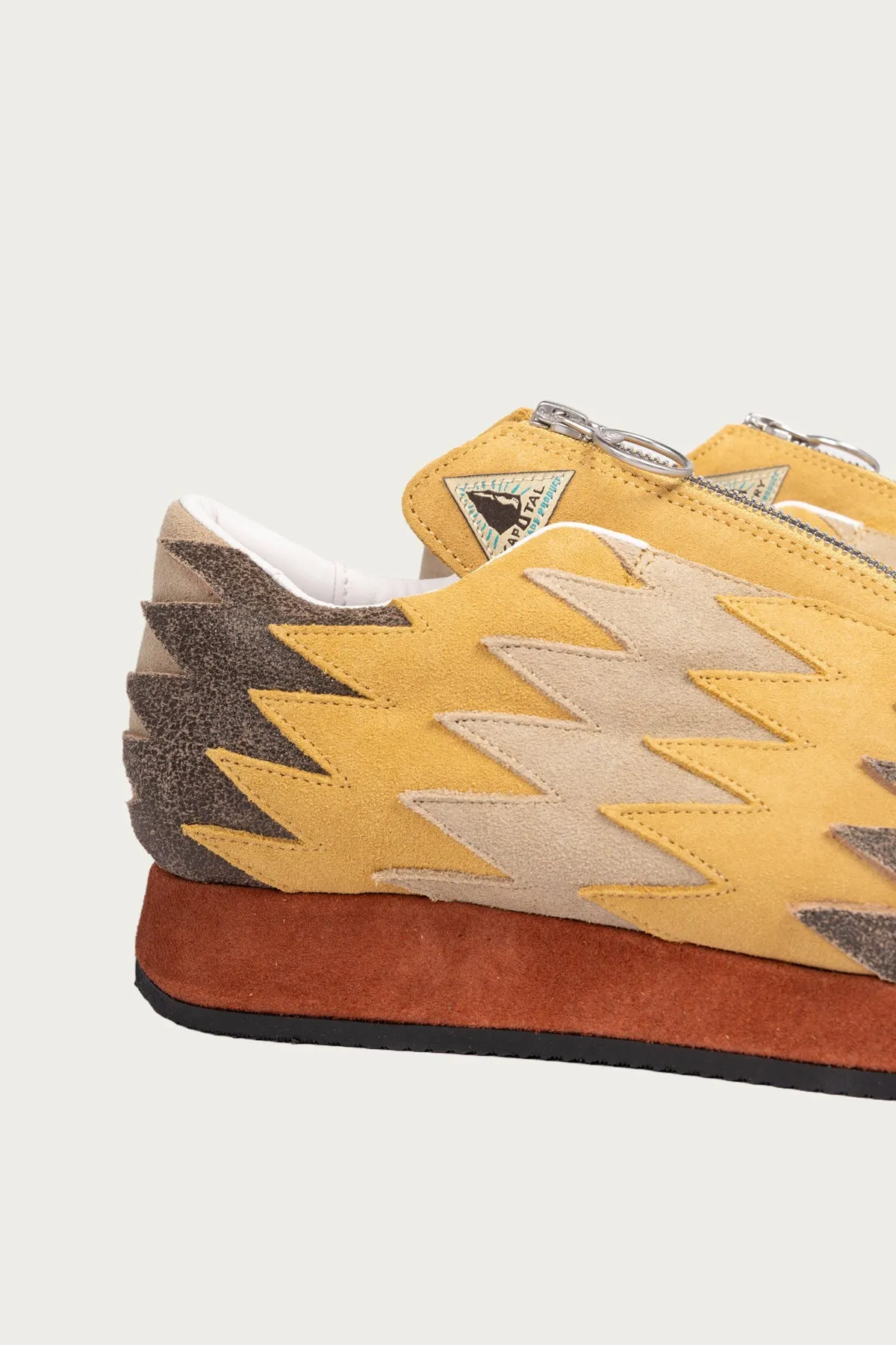 Leather NAVAJO Spallow Sneaker - Mustard sold by Canoe Club product image thumbnail 4