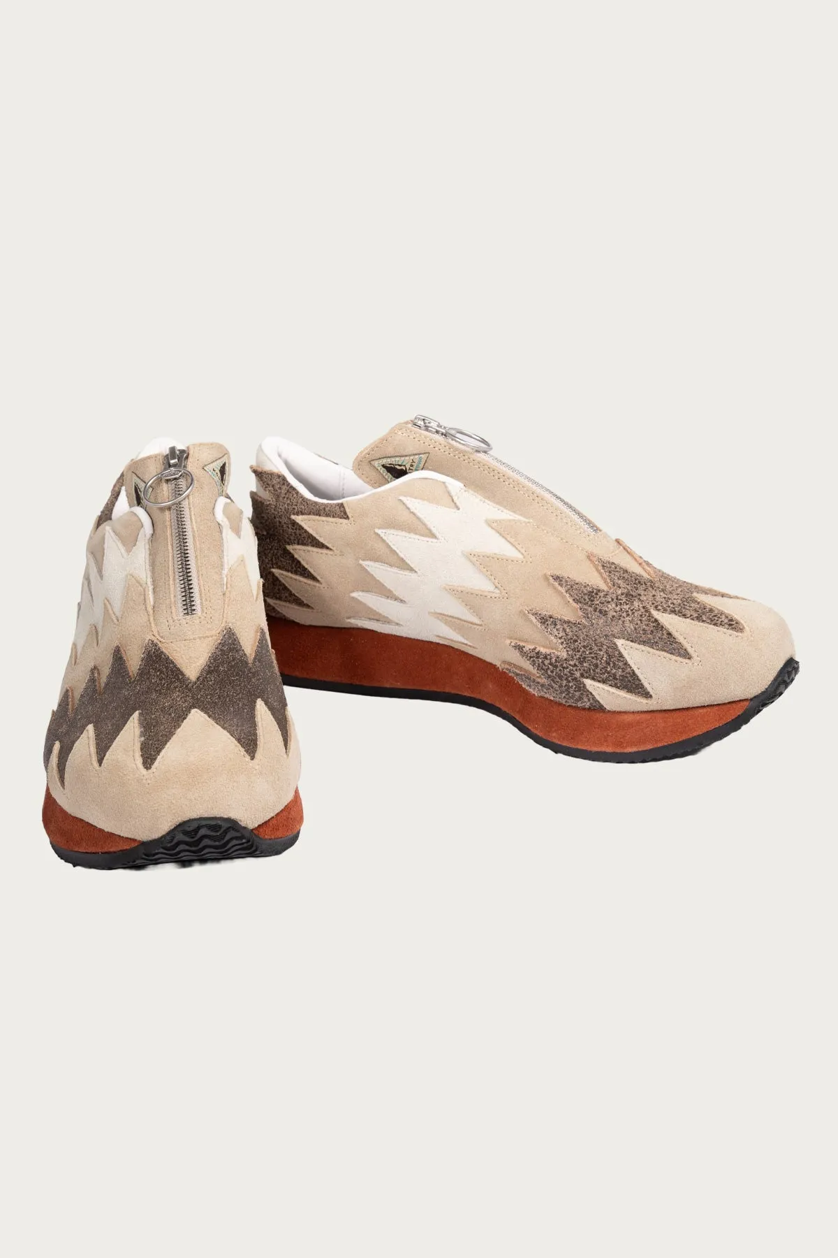 Leather NAVAJO Spallow Sneaker - Beige sold by Canoe Club product image thumbnail 2