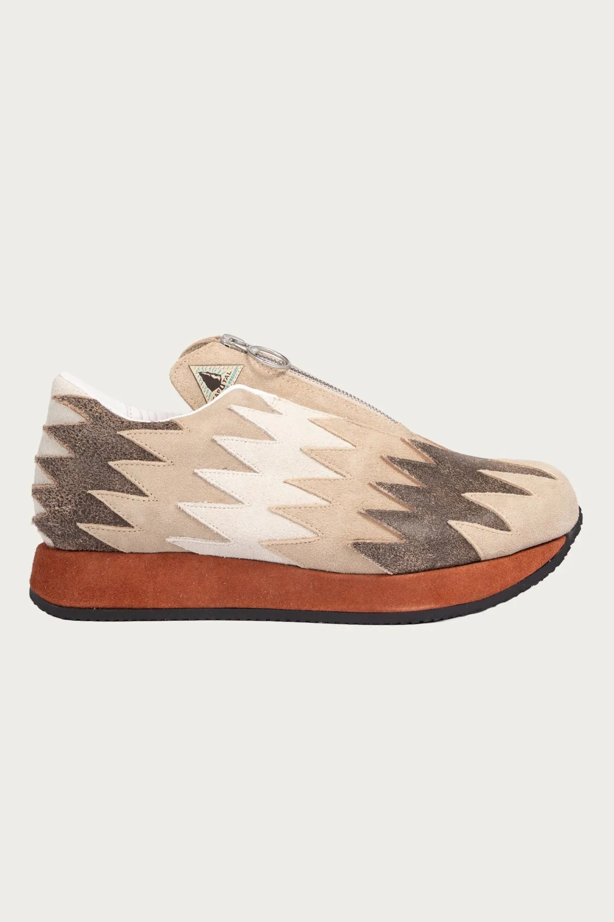 Leather NAVAJO Spallow Sneaker - Beige sold by Canoe Club