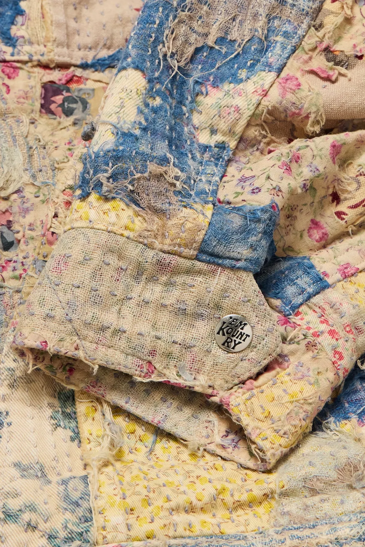 Champetre BORO ZIP UP Blouson (VirginMary) - Multi sold by Canoe Club product image thumbnail 3