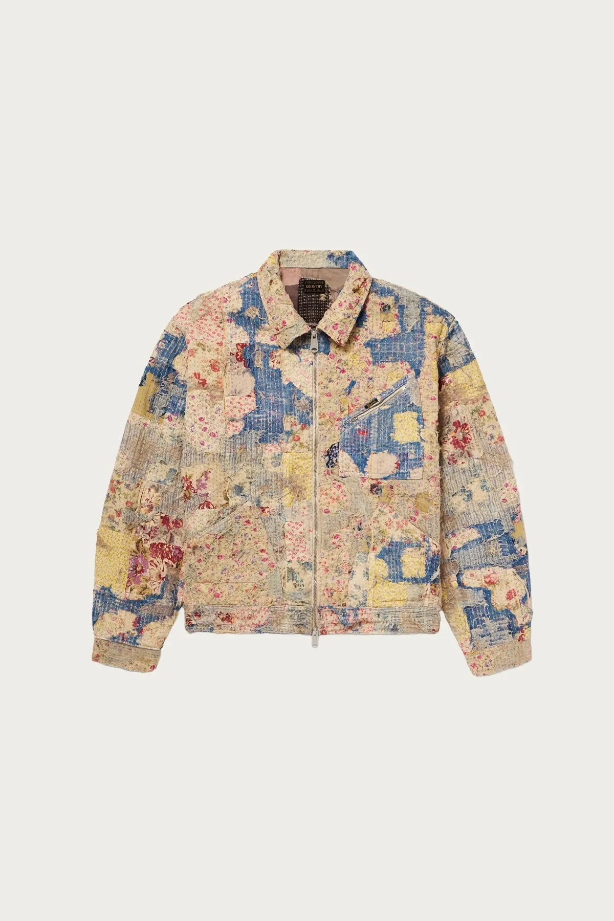 Champetre BORO ZIP UP Blouson (VirginMary) - Multi sold by Canoe Club