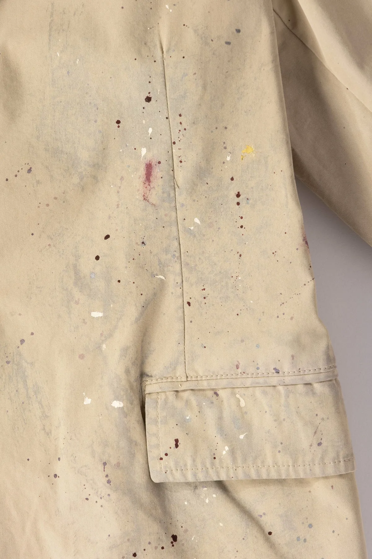 Single Breasted Paint Splatter Jacket - Sand Beige sold by Canoe Club product image thumbnail 2