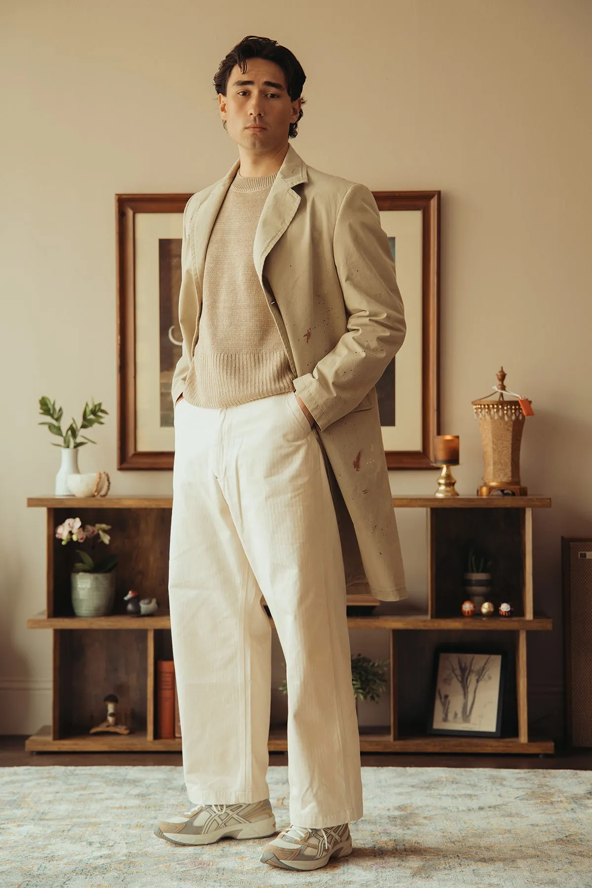 Cotton Painter Jacket - Pink Beige sold by Canoe Club product image thumbnail 3