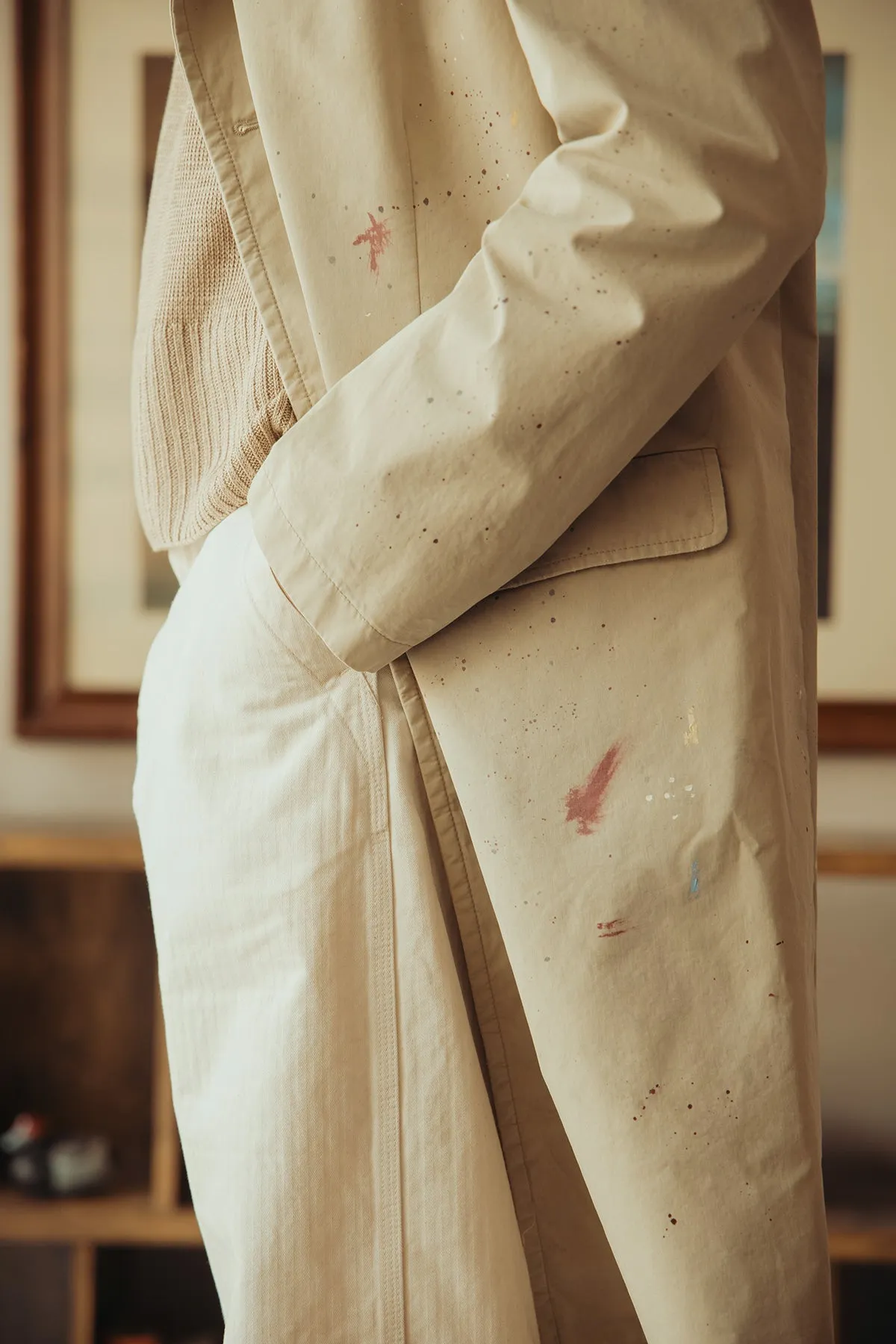 Cotton Painter Jacket - Pink Beige sold by Canoe Club product image thumbnail 5