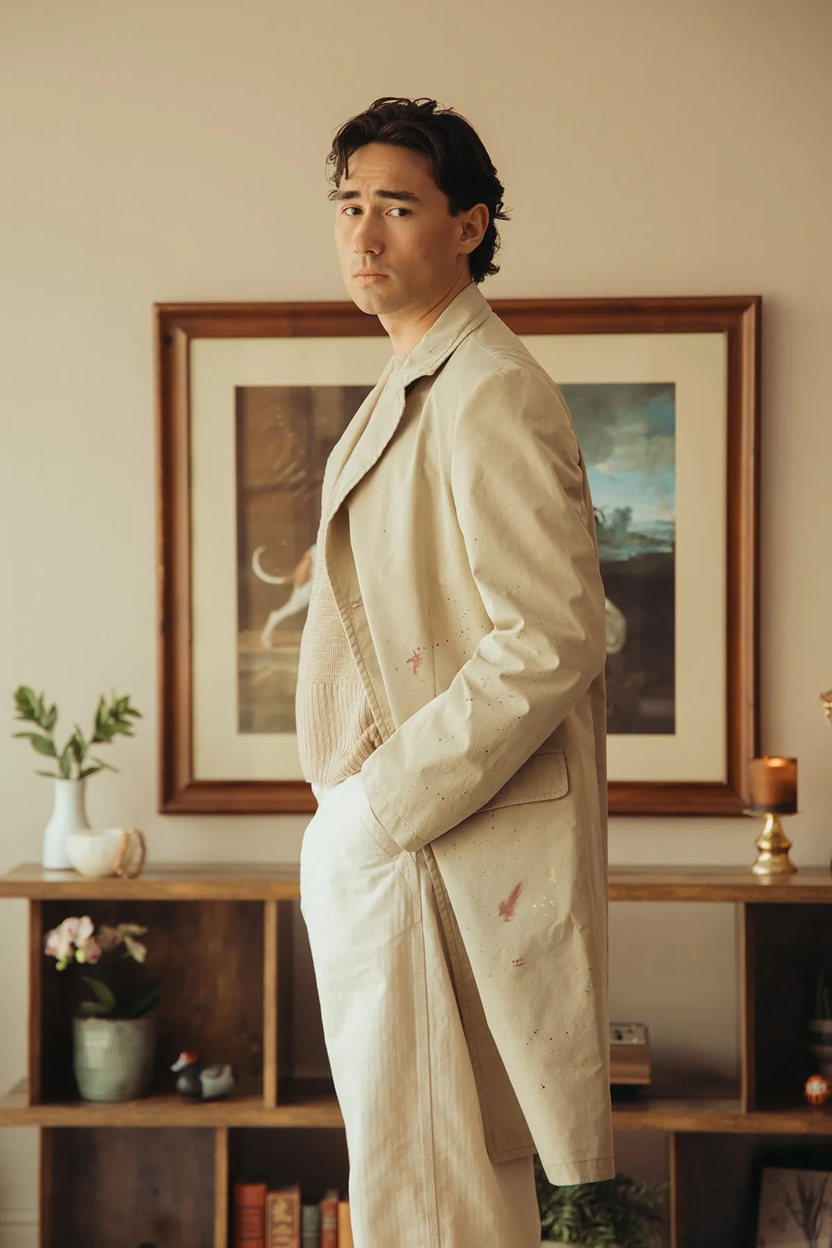 Cotton Painter Jacket - Pink Beige sold by Canoe Club product image thumbnail 4