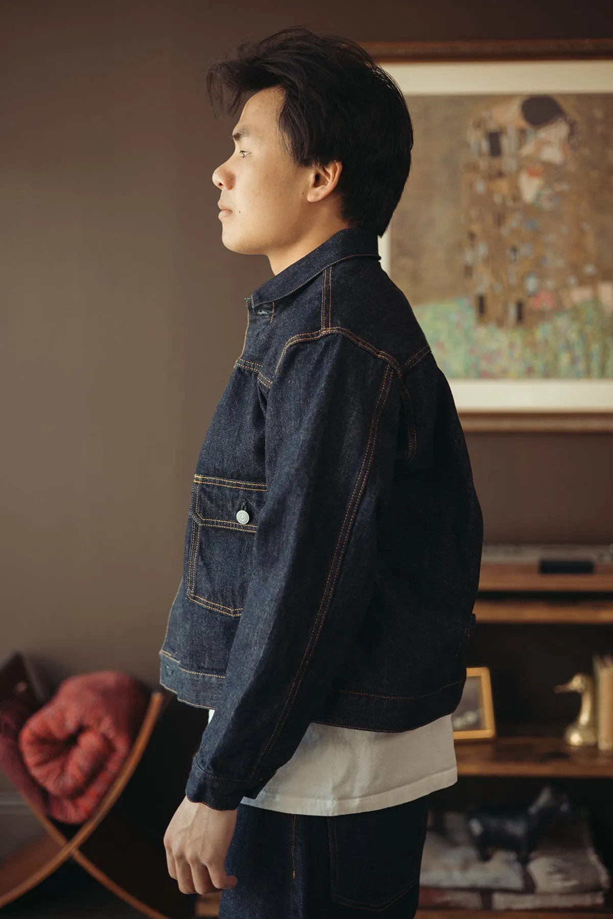 Denim Jacket 1st Type - Indigo sold by Canoe Club product image thumbnail 3