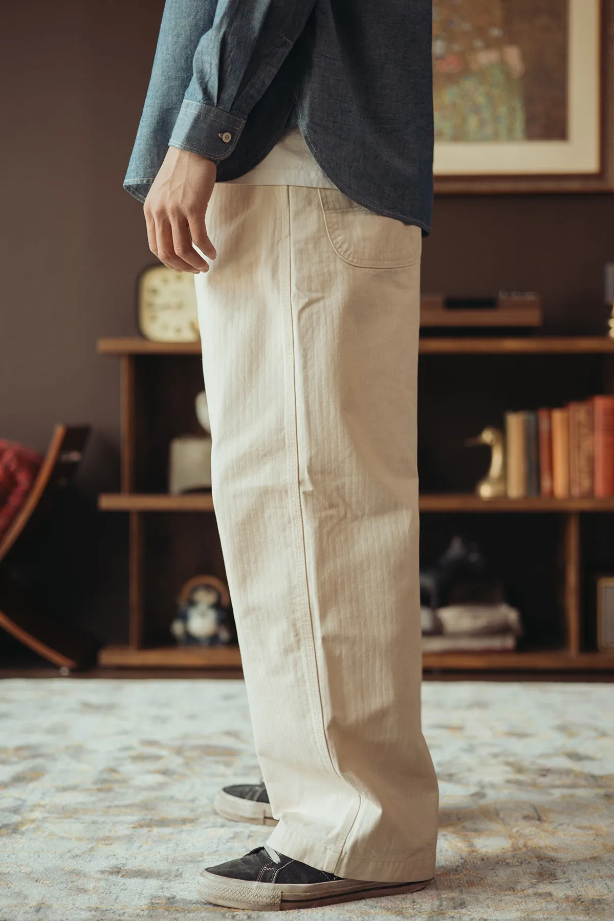 Bell Pants - Ecru sold by Canoe Club product image thumbnail 3