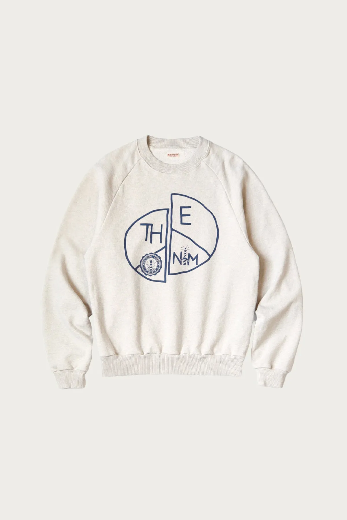 TOP SWT Knit Raglan Crew SWT (TH.D.D.PEACE) - Natural sold by Canoe Club
