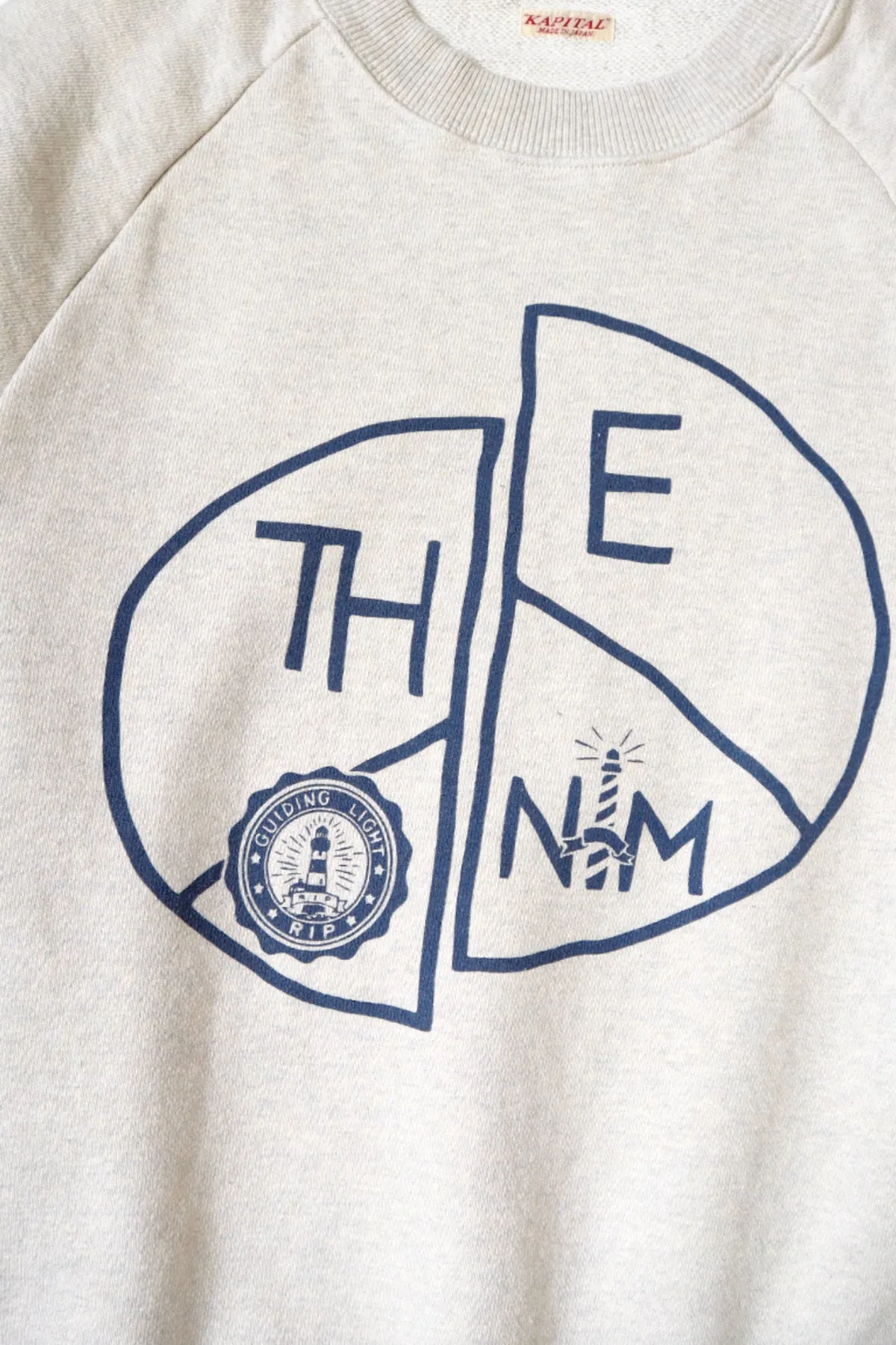 TOP SWT Knit Raglan Crew SWT (TH.D.D.PEACE) - Natural sold by Canoe Club product image thumbnail 4