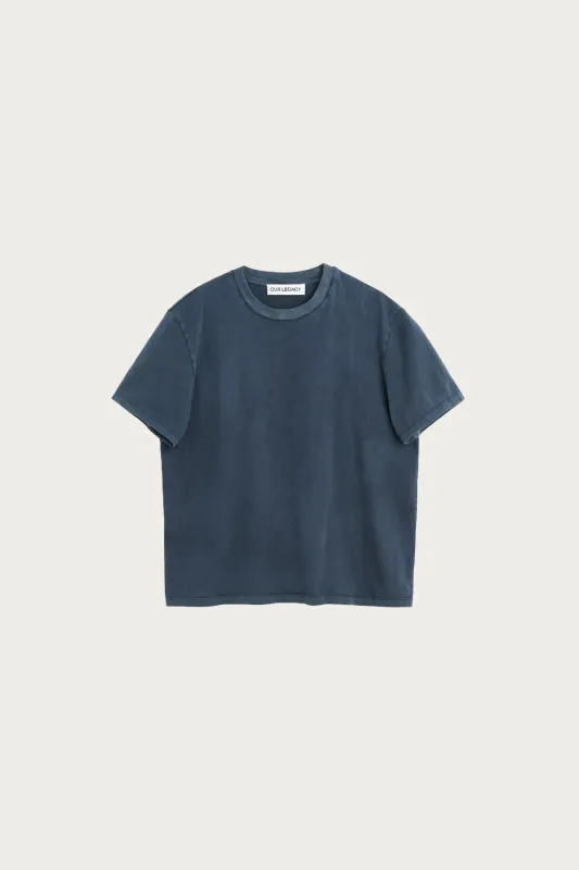 Box T-Shirt - Worn Blue Legacy Jersey sold by Canoe Club