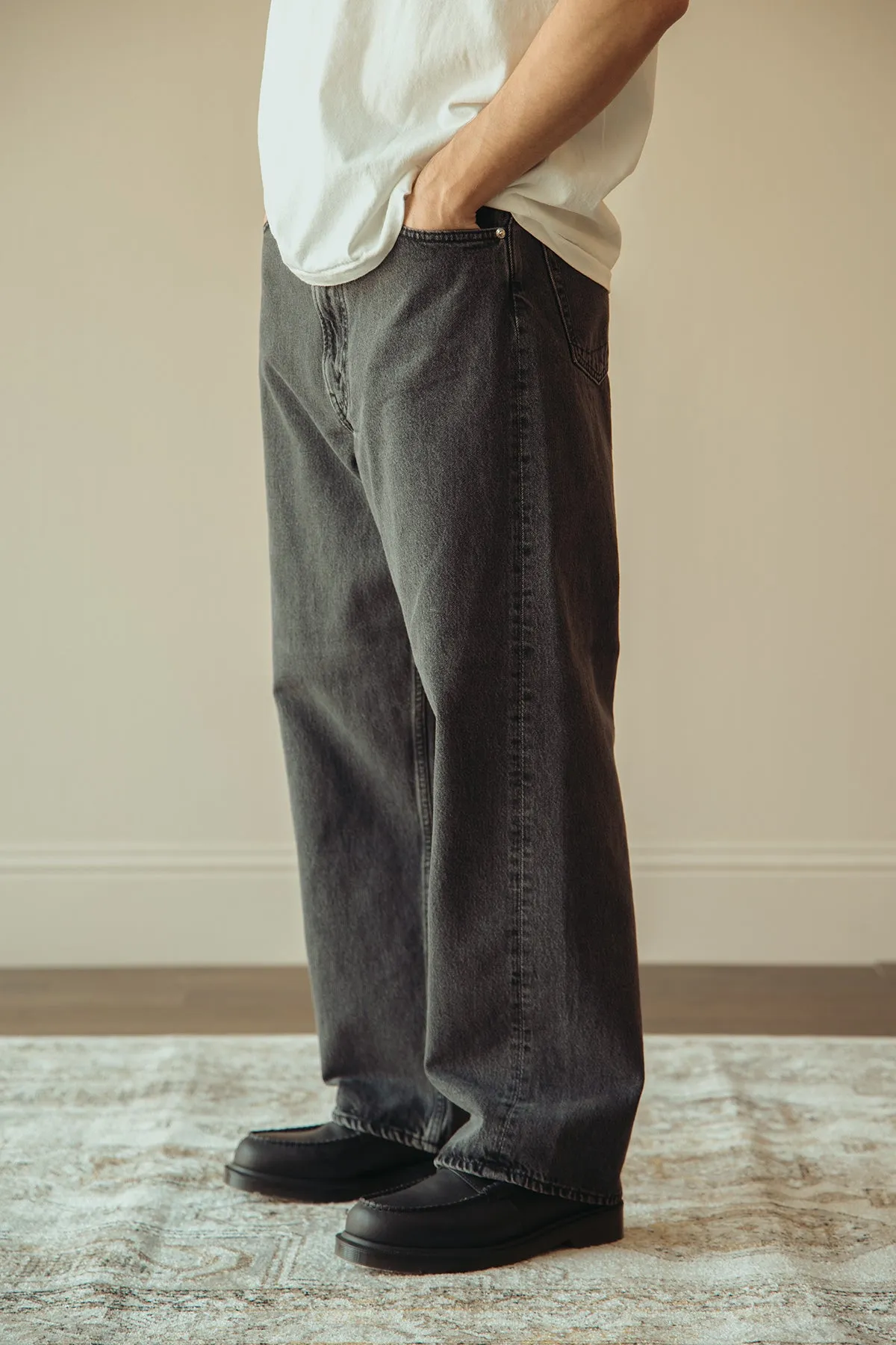Super Dad's Denim Pants - Black Denim Stone sold by Canoe Club product image thumbnail 3