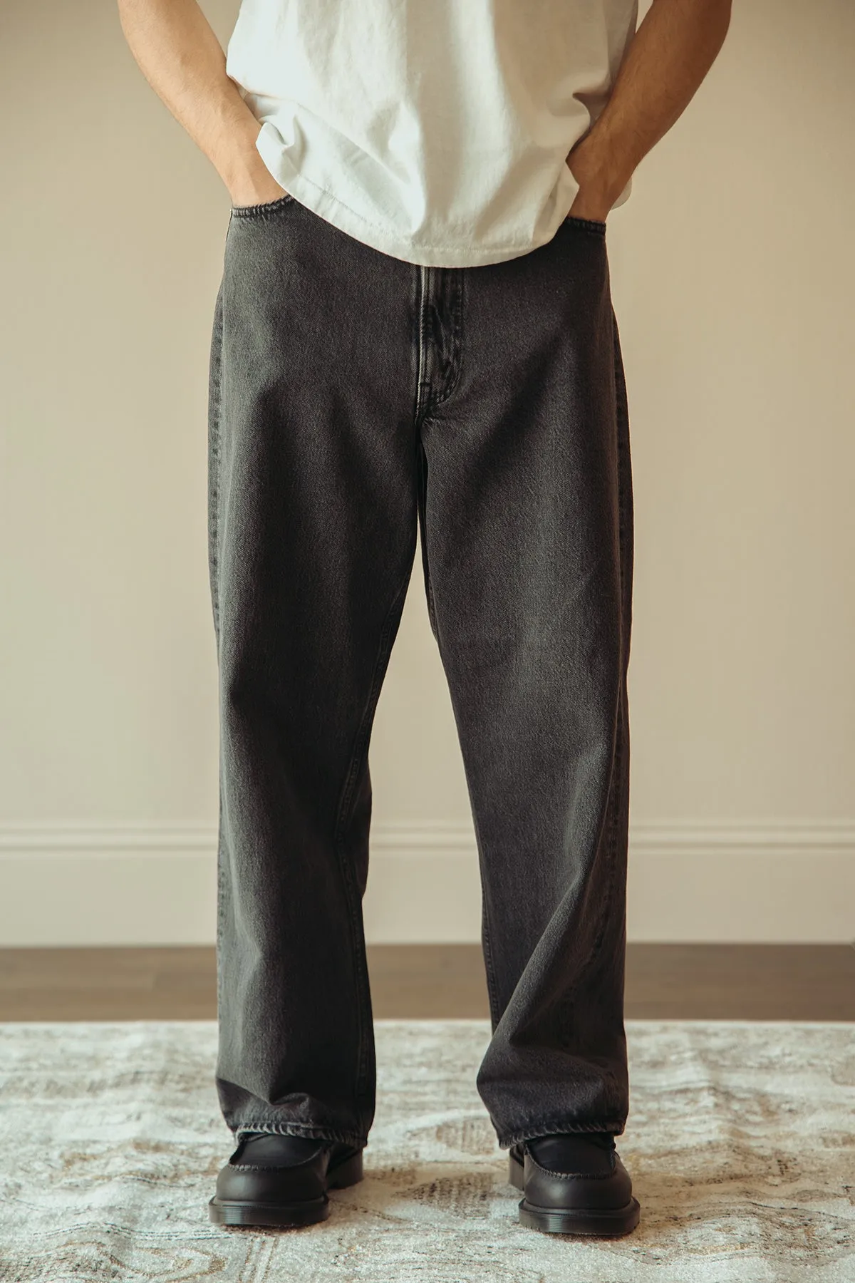 Super Dad's Denim Pants - Black Denim Stone sold by Canoe Club product image thumbnail 2