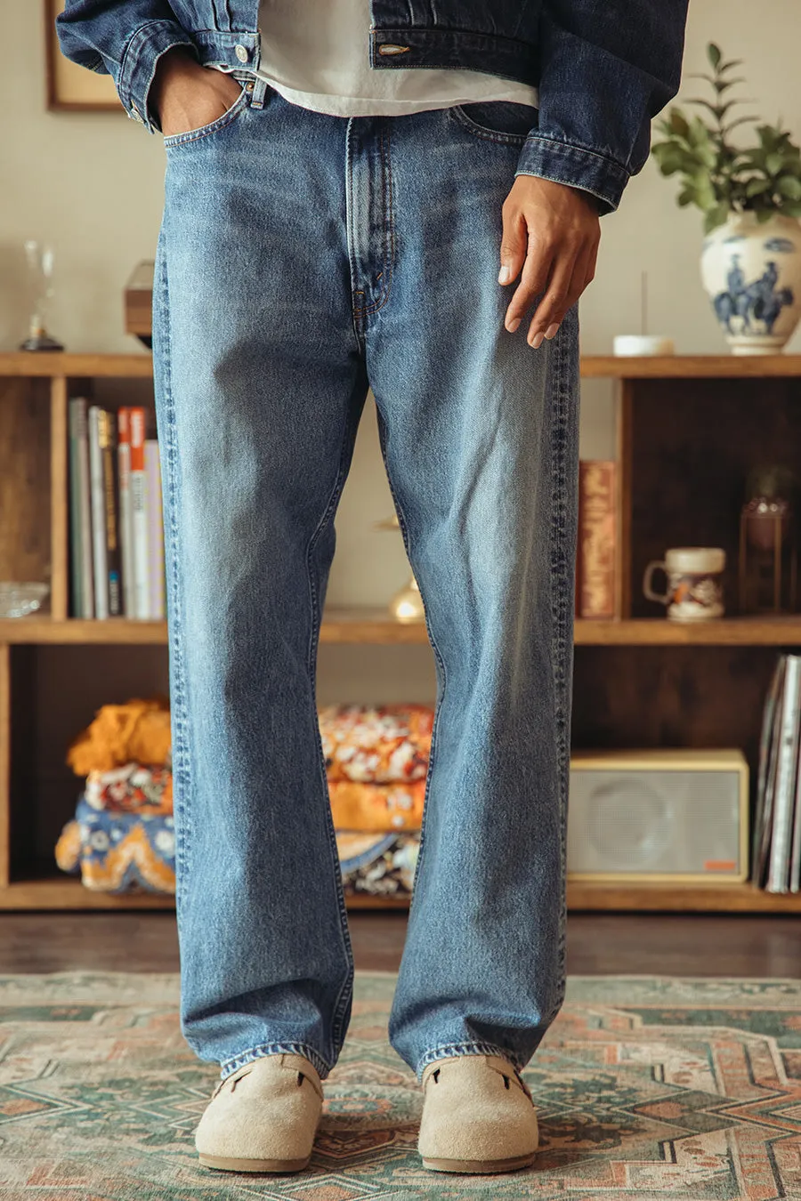Super Dad's Denim Pants - Denim Used sold by Canoe Club product image thumbnail 2