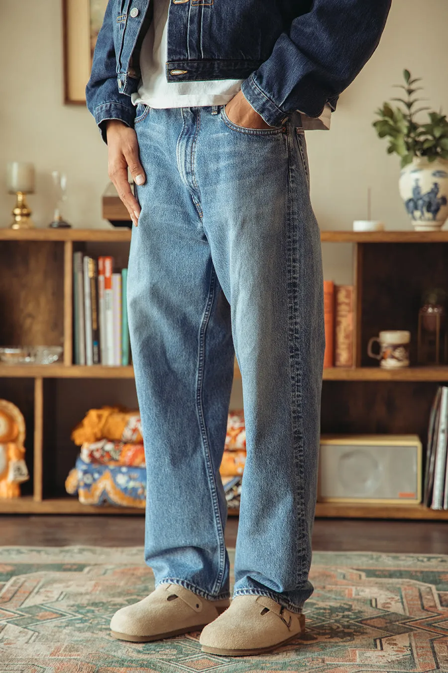 Super Dad's Denim Pants - Denim Used sold by Canoe Club product image thumbnail 3