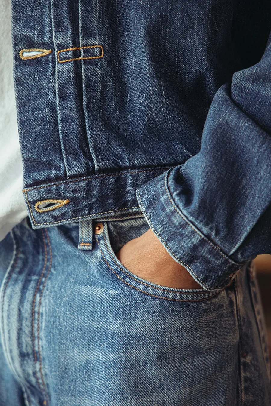 Super Dad's Denim Pants - Denim Used sold by Canoe Club product image thumbnail 4