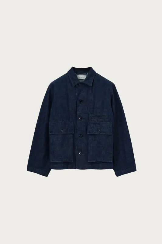 Boxy Jacket - Denim Indigo sold by Canoe Club