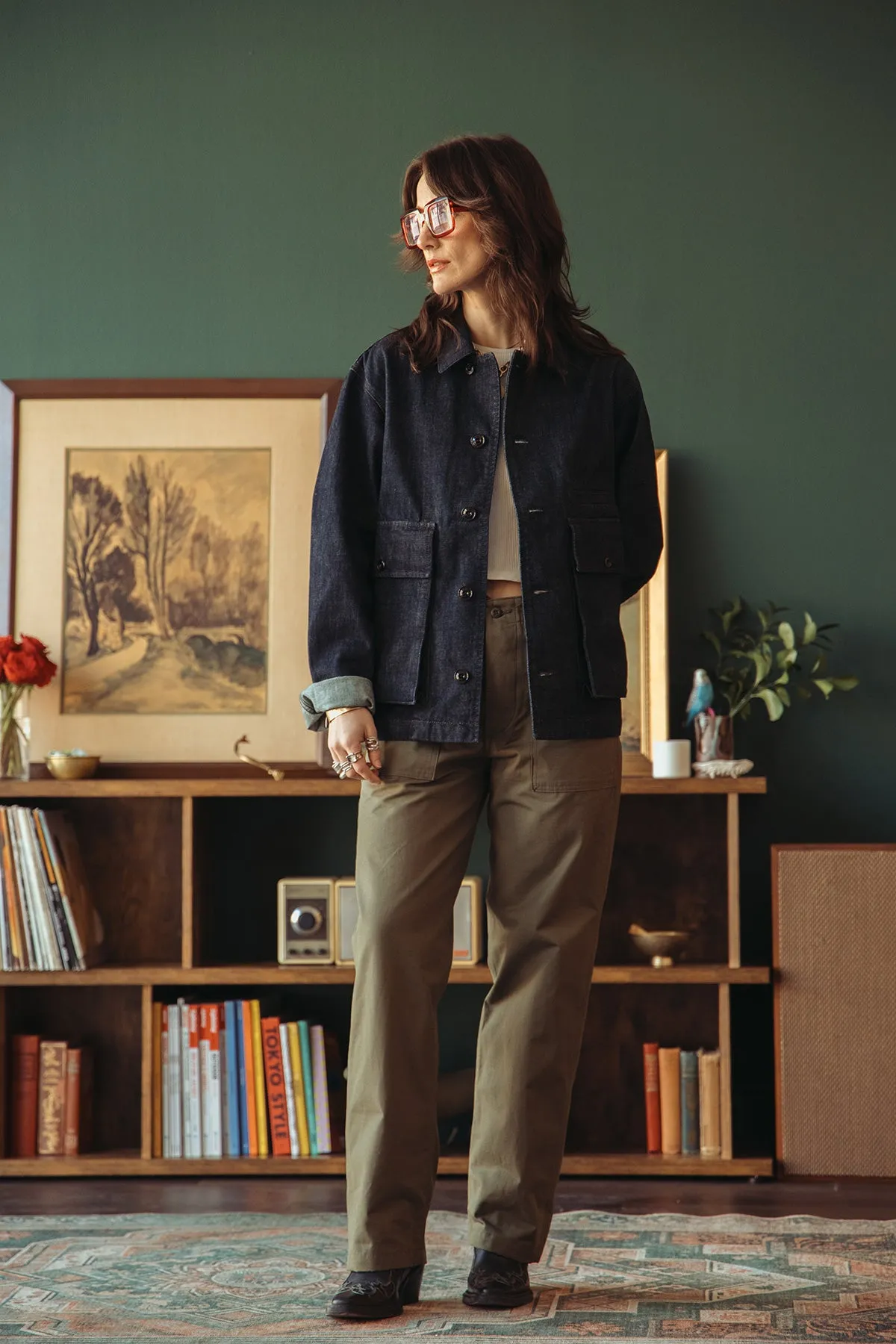 Boxy Jacket - Denim Indigo sold by Canoe Club product image thumbnail 2