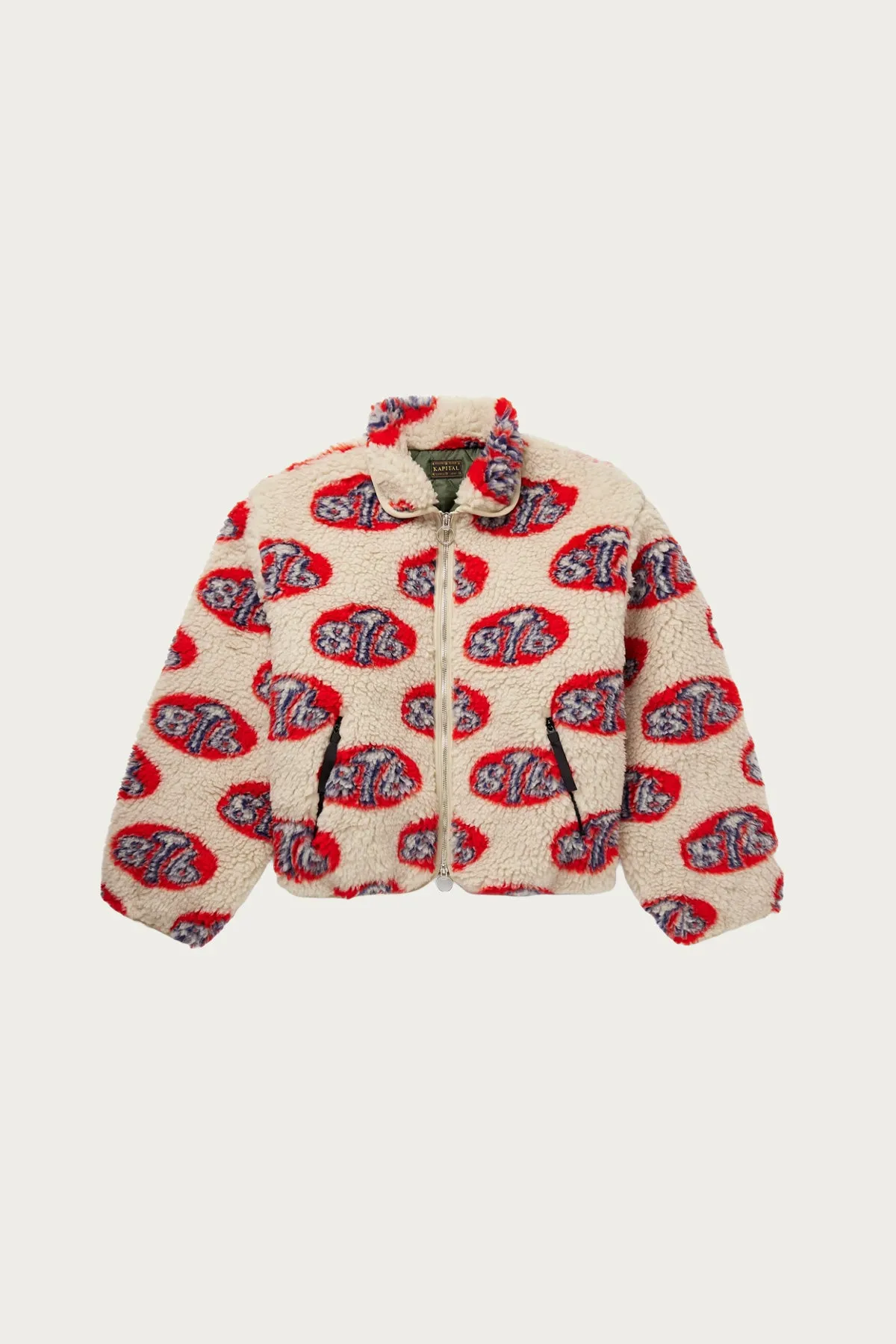 8T6 Boa Fleece Drizzler JKT - Natural sold by Canoe Club