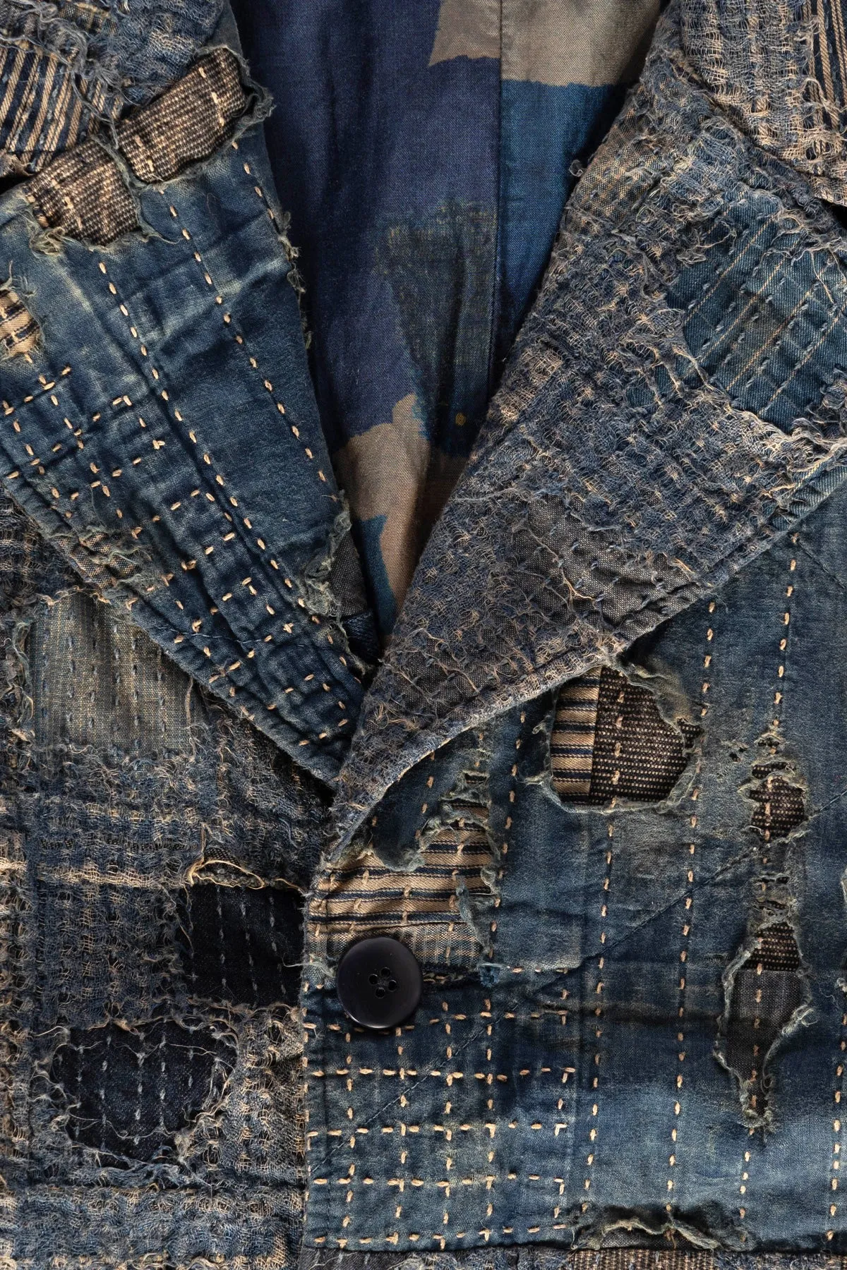 BORO CAVALIER Coat - Indigo sold by Canoe Club product image thumbnail 4