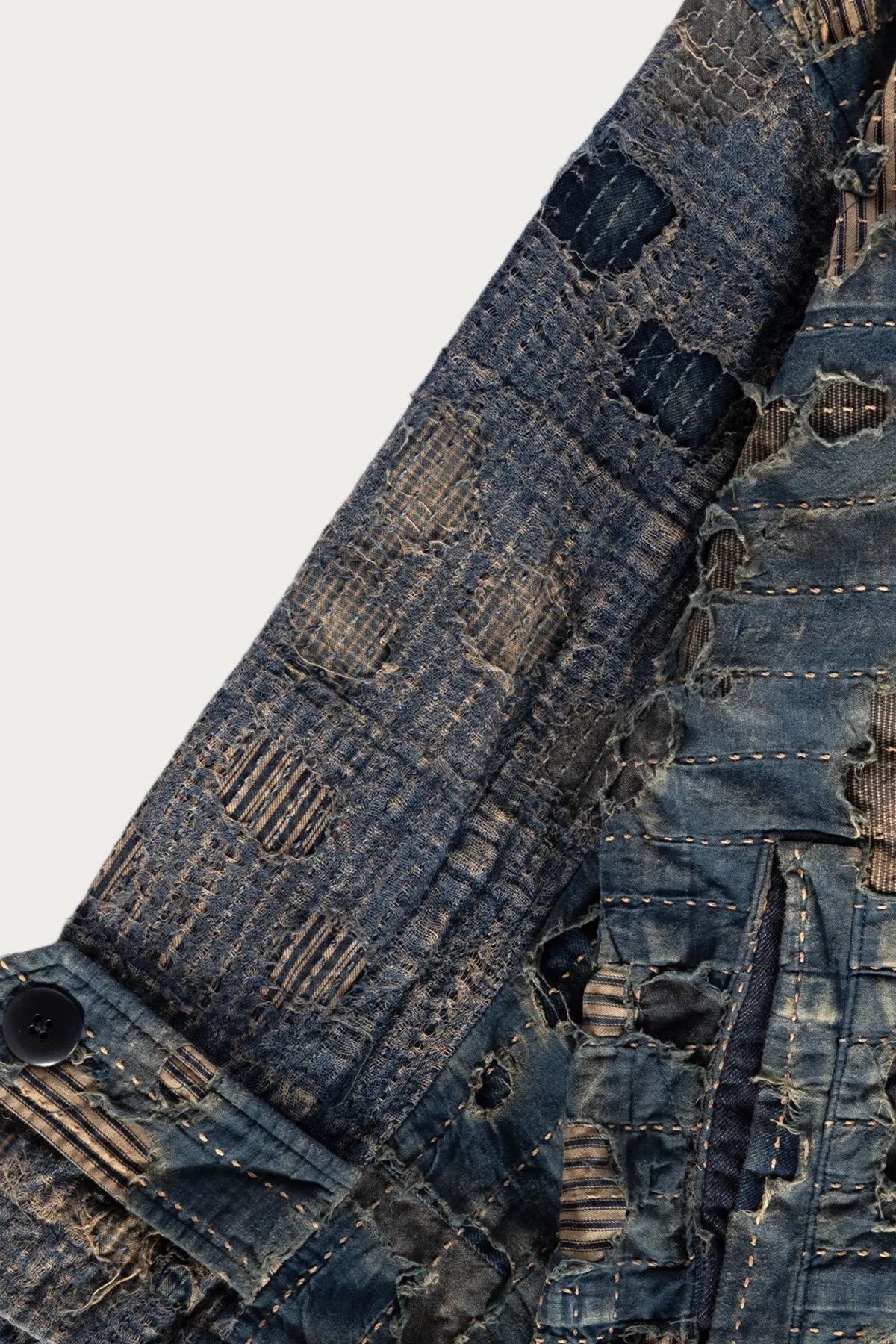 BORO CAVALIER Coat - Indigo sold by Canoe Club product image thumbnail 5