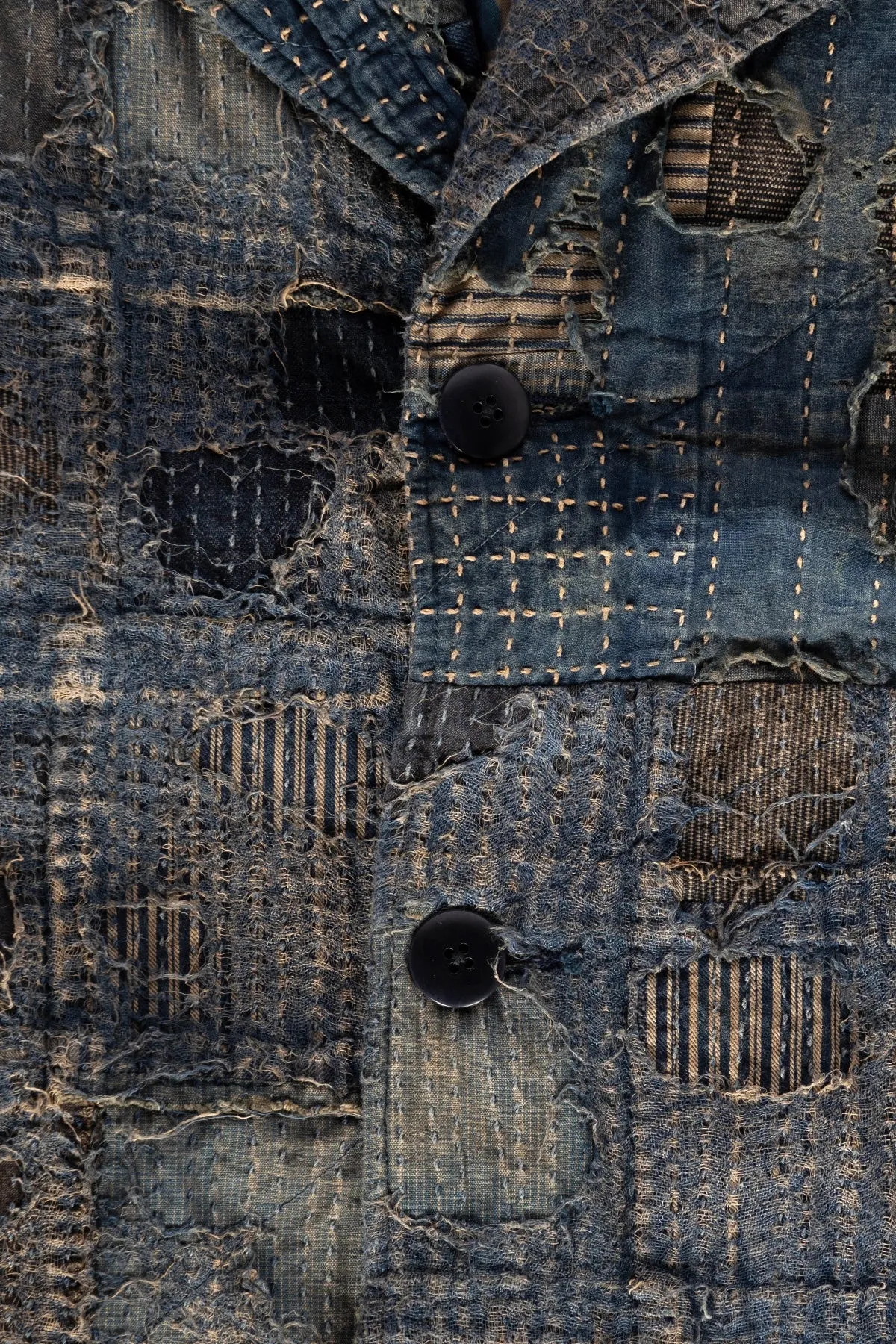 BORO CAVALIER Coat - Indigo sold by Canoe Club product image thumbnail 3