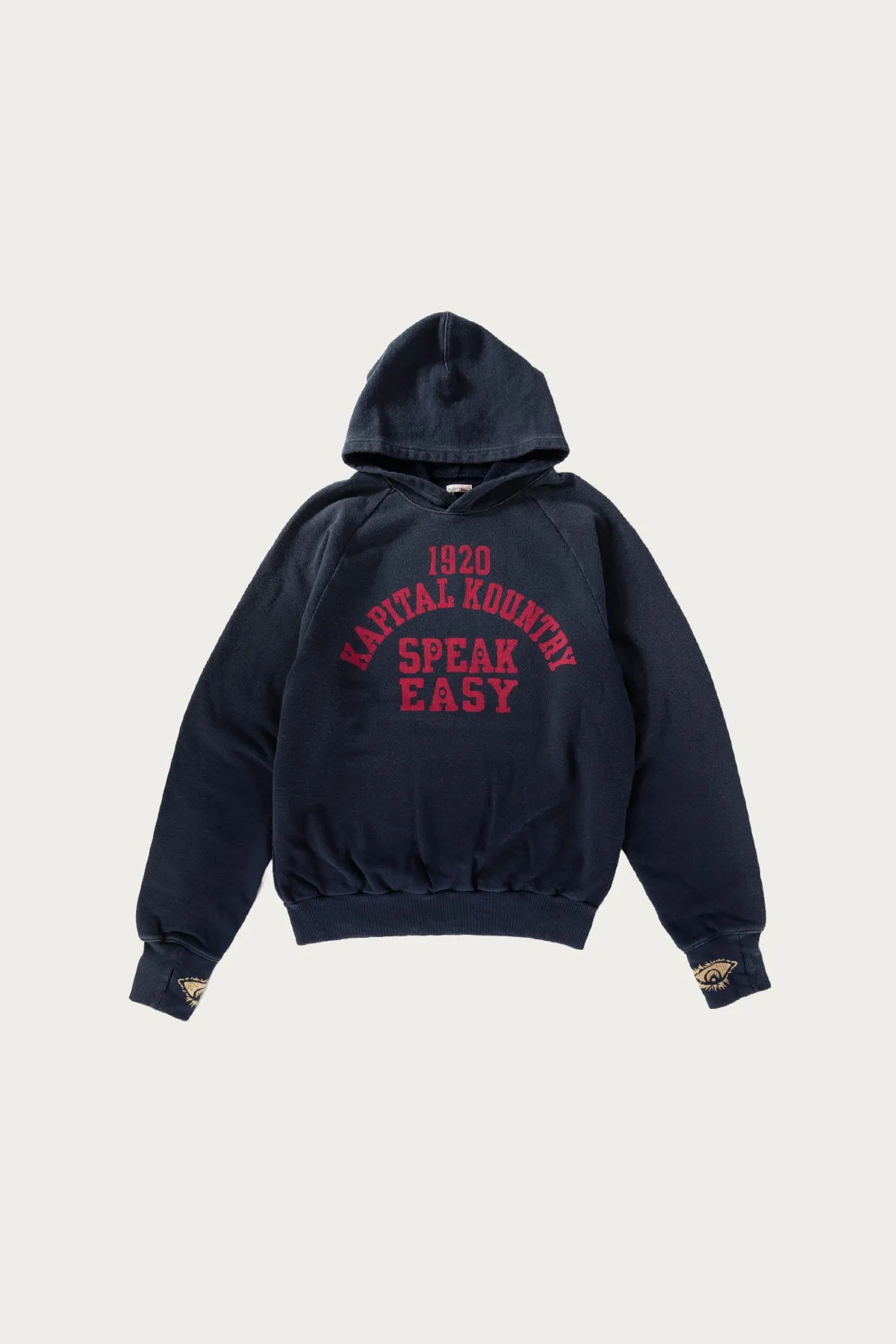 SWT Knit Raglan Hoodie (SPEAKEASY College) - Navy sold by Canoe Club