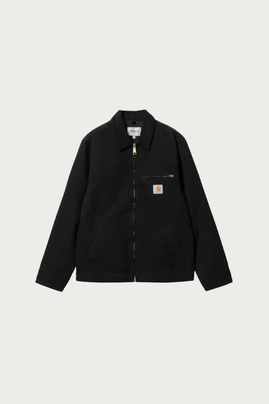 Detroit Jacket - Black/Black Rinsed sold by Canoe Club
