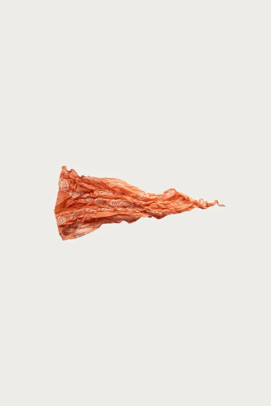 WASHER Crinkle Silk Neckerchief (PECOS Paisley) - Peach made by Kapital