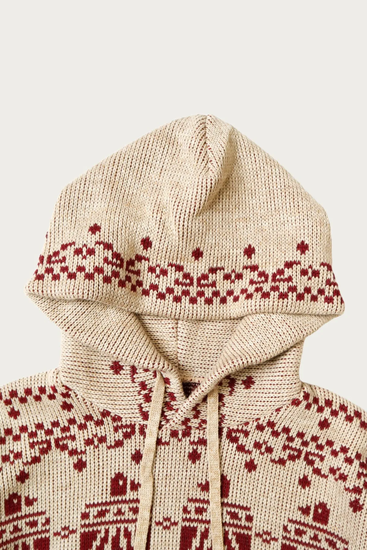 5G Jacquard Knit Hood Sweater - Red sold by Canoe Club product image thumbnail 3
