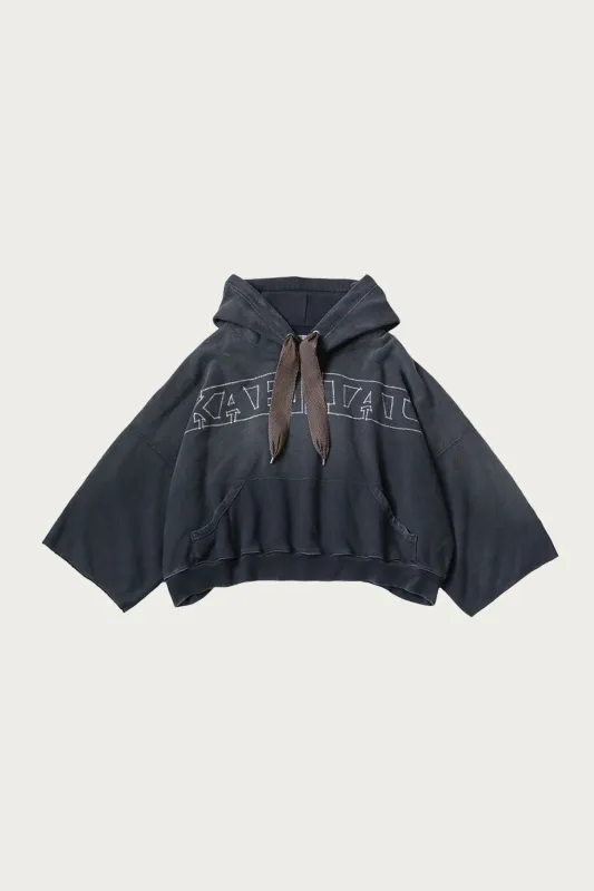 SWT Knit DEVIL Hoodie (KAPITAL Embroidery) - Black made by Kapital