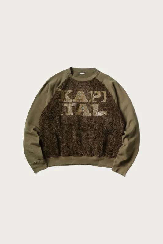 30/-SWTxFur GRIZZLY SWT (SPEAKEASY KAPITAL) - Khaki sold by Canoe Club