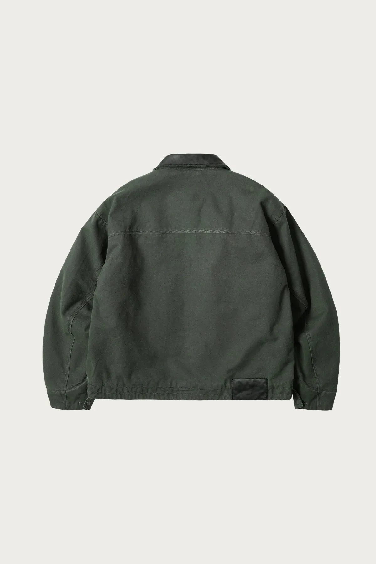 Heavy Canvas Destroyed Work Jacket - Olive sold by Canoe Club product image thumbnail 3
