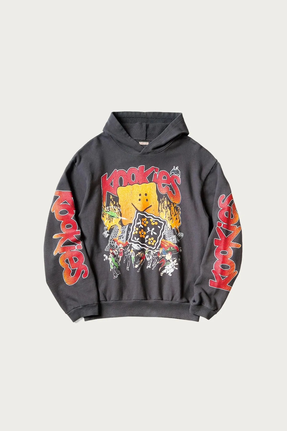 SWT Knit Hoodie (BUSTER PECKISH RAINBOWY) - Ink Black sold by Canoe Club