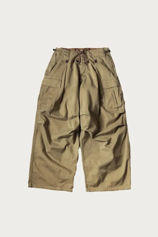 Heavy Drill Cotton JUMBO Cargo Pants - Beige made by Kapital