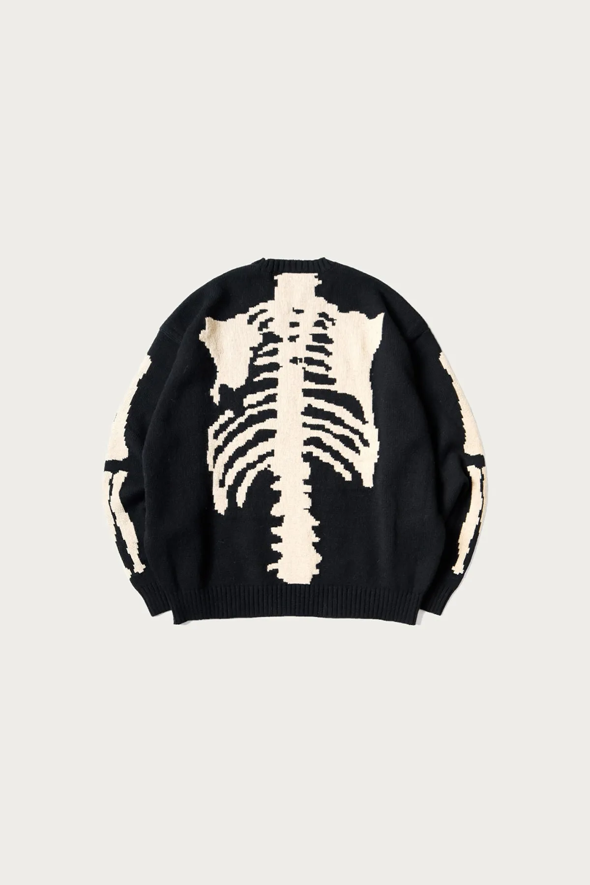 5G Wool BONE Crew Sweater - Black sold by Canoe Club