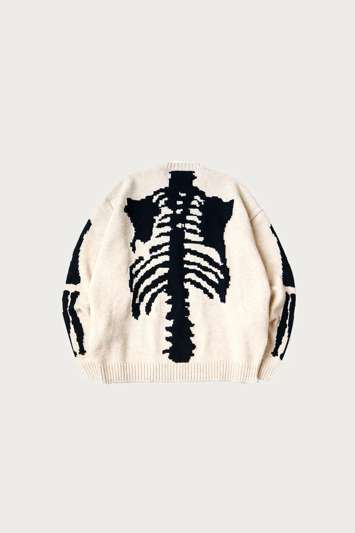 5G Wool BONE Crew Sweater - Natural sold by Canoe Club