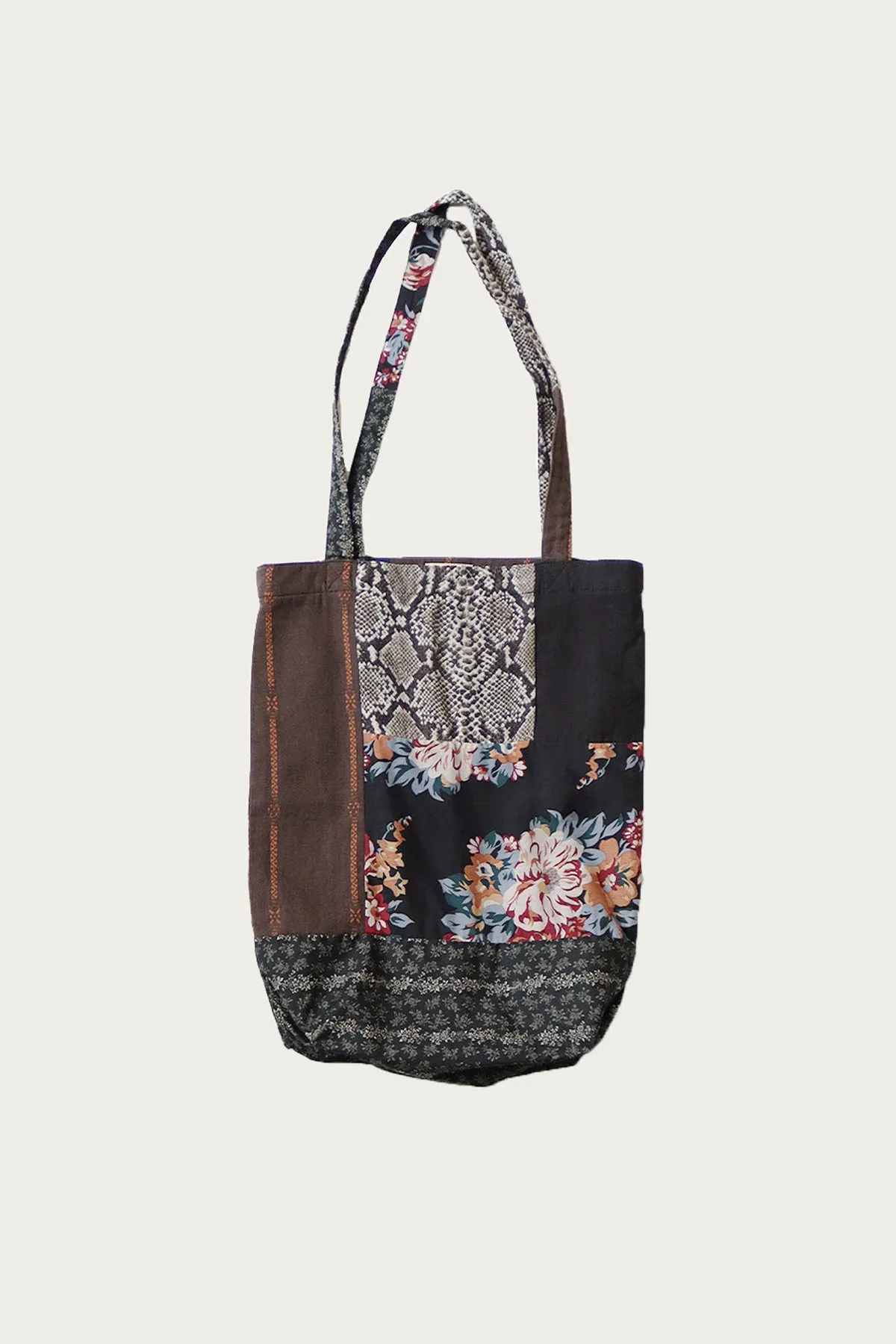 Patchwork NOVEL Tote Bag - Black sold by Canoe Club