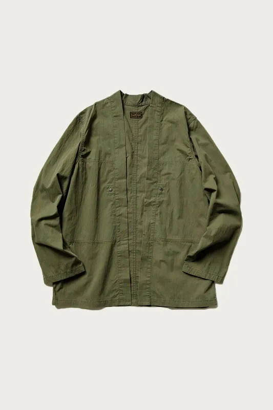 Rip Stop Aviator KAKASHI Shirt - Khaki made by Kapital