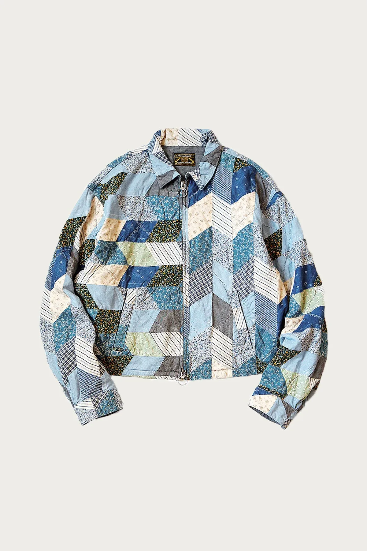 YABANE Quilt Patchwork Drizzler JKT - Indigo sold by Canoe Club product image thumbnail 2