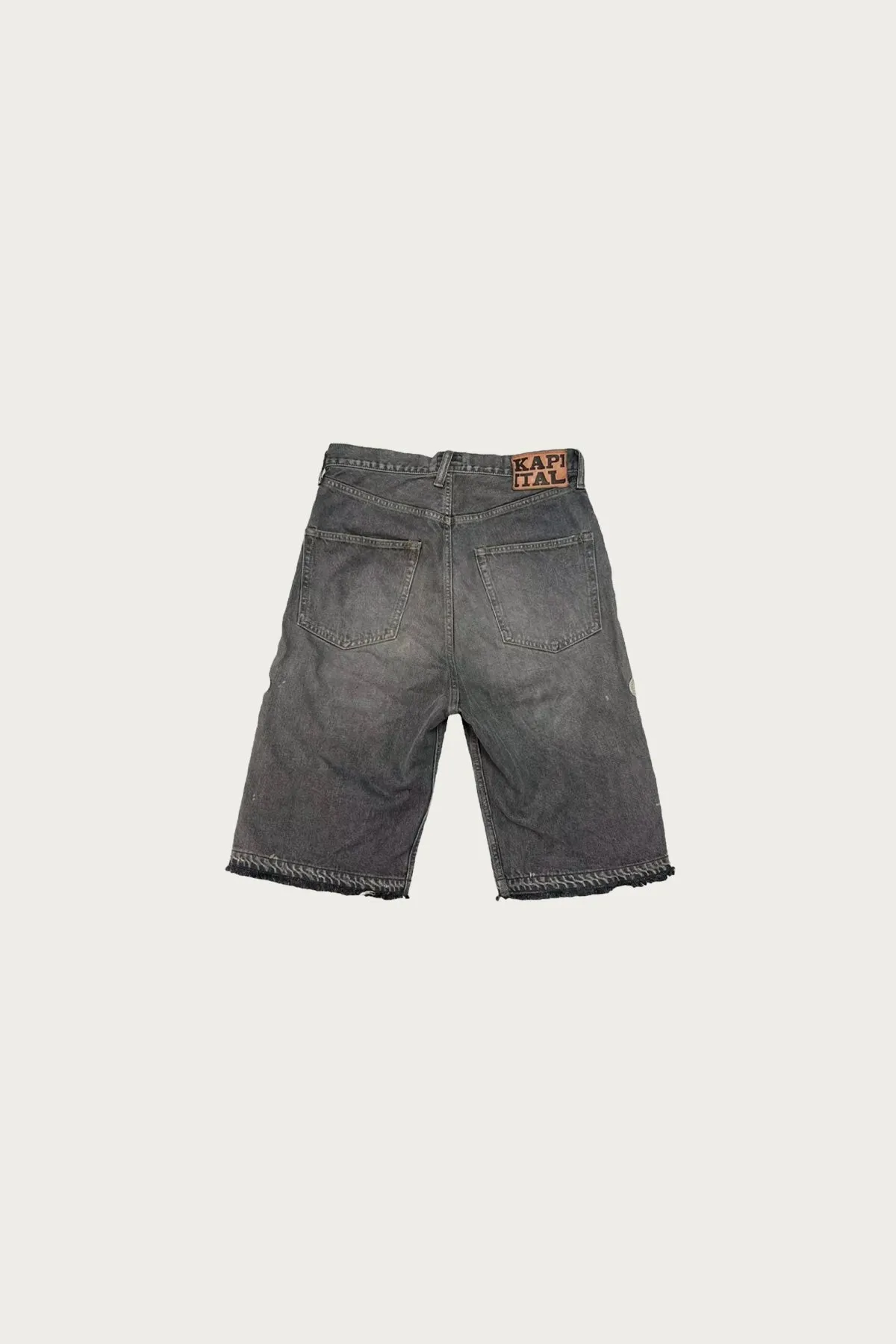 14oz Denim 5P Shorts (BONE) - Black sold by Canoe Club product image thumbnail 2