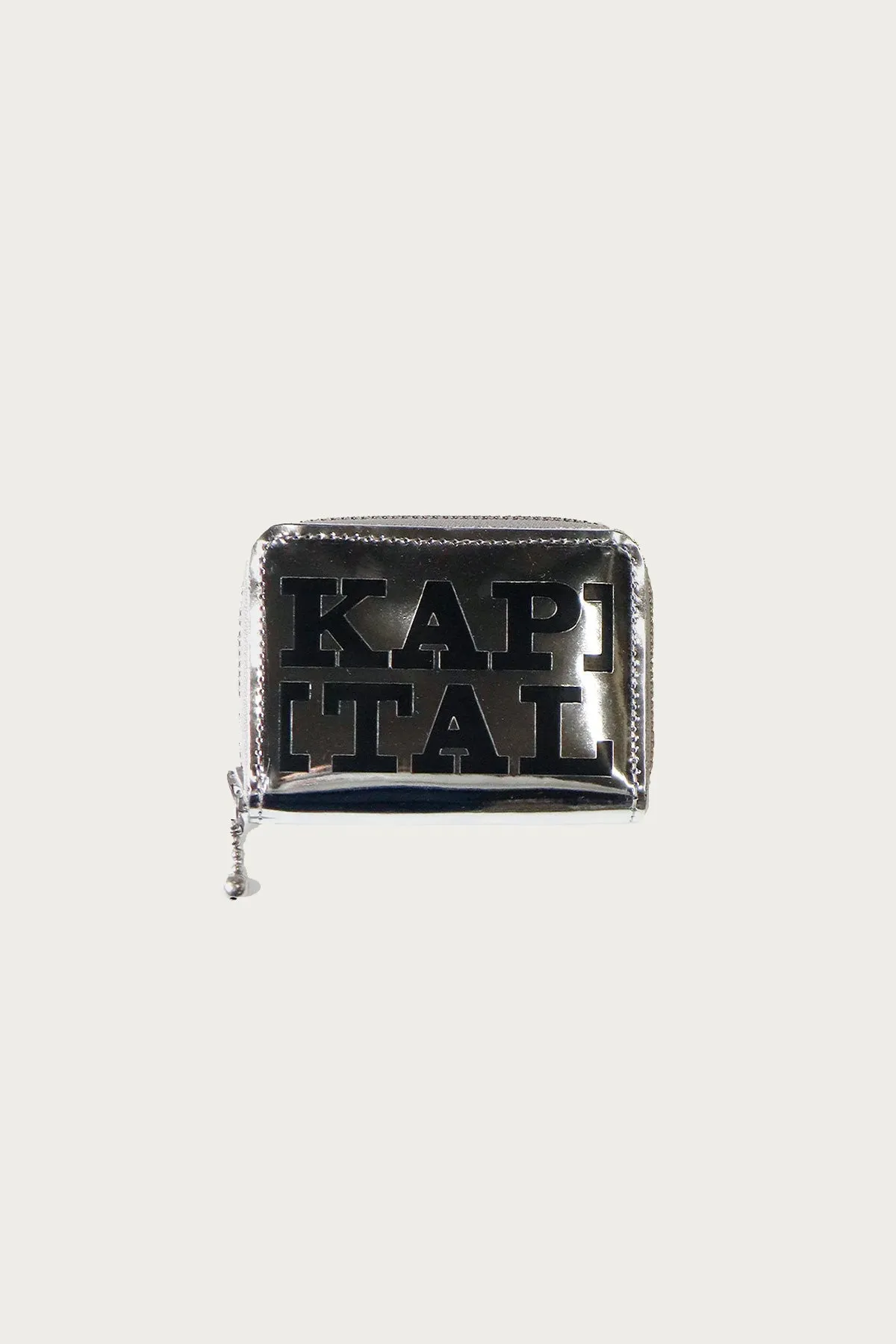 Mirror Leather THUMBS-UP Mini Wallet - Black sold by Canoe Club