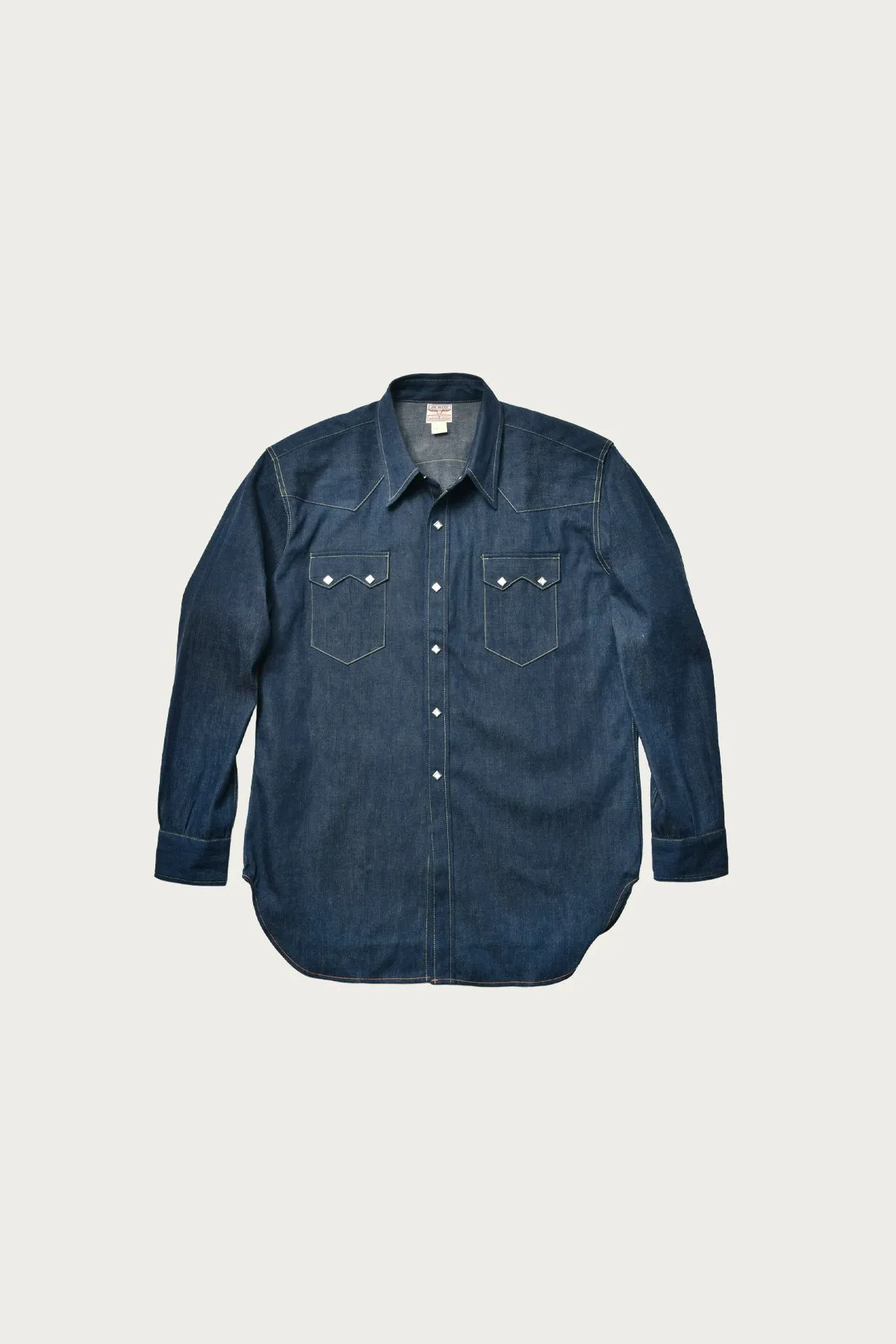 Sawtooth Denim Western Shirt - Indigo sold by Canoe Club