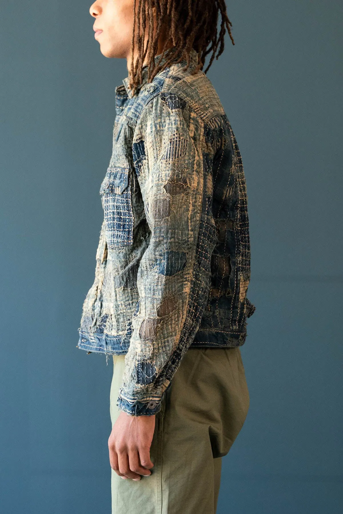 BORO SPRING 1st JKT - Indigo sold by Canoe Club product image thumbnail 3